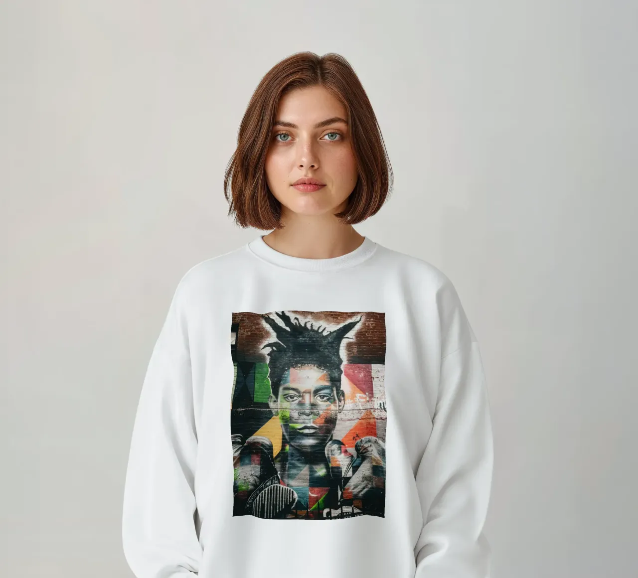 Jean Michel Basquiat felpa da Flo Klein