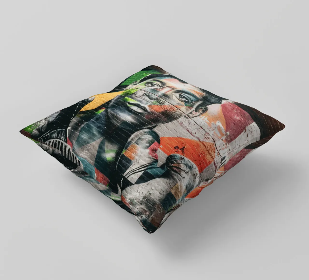 Urban Art decorative cushion by Flo Klein