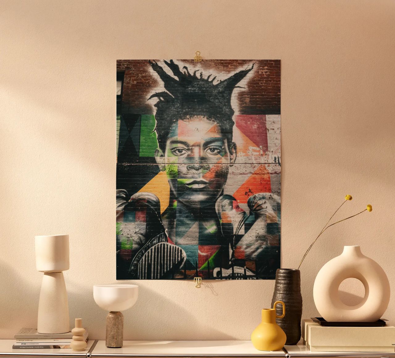 Jean Michel Basquiat poster de Flo Klein