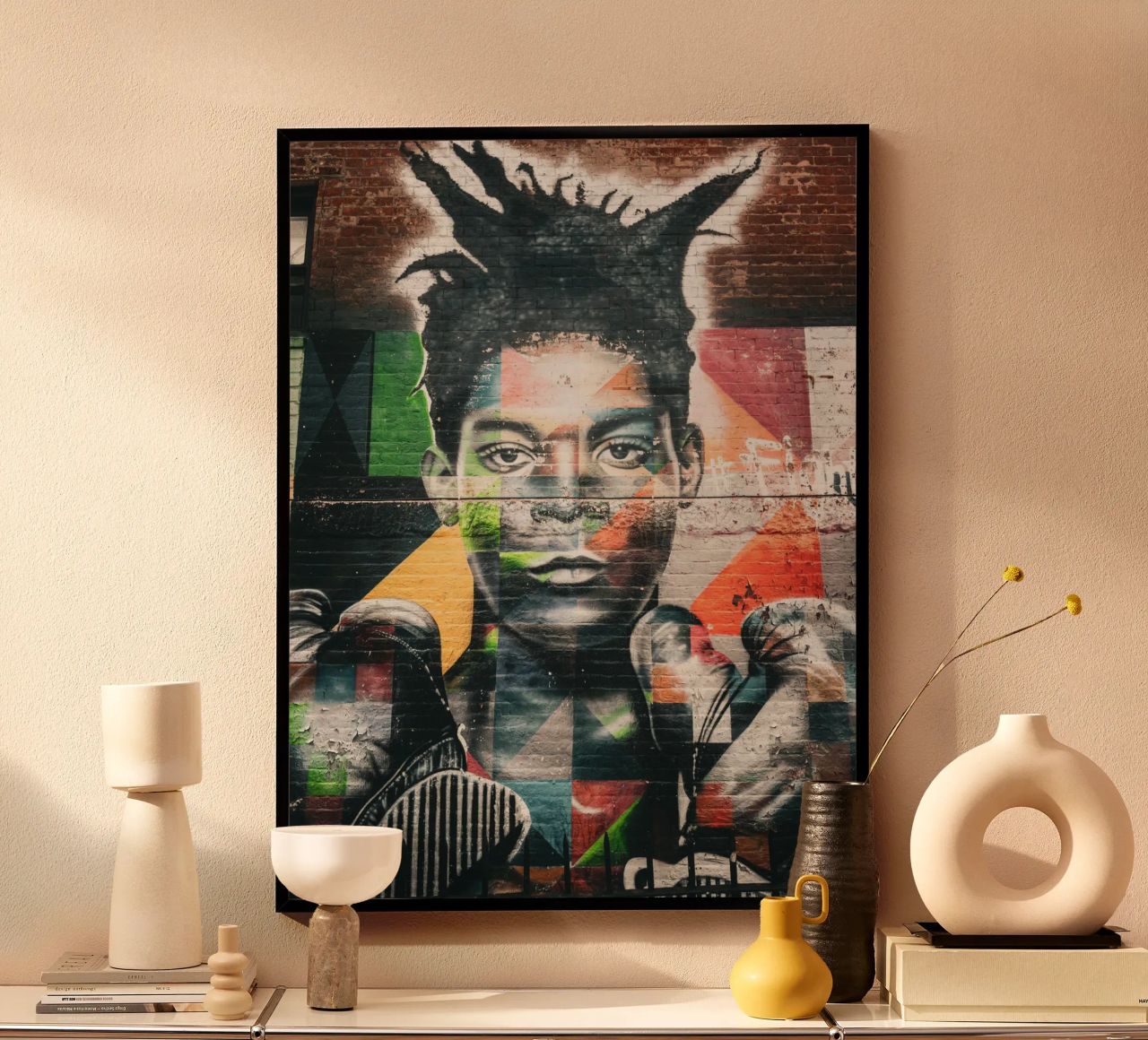 Jean Michel Basquiat poster de Flo Klein