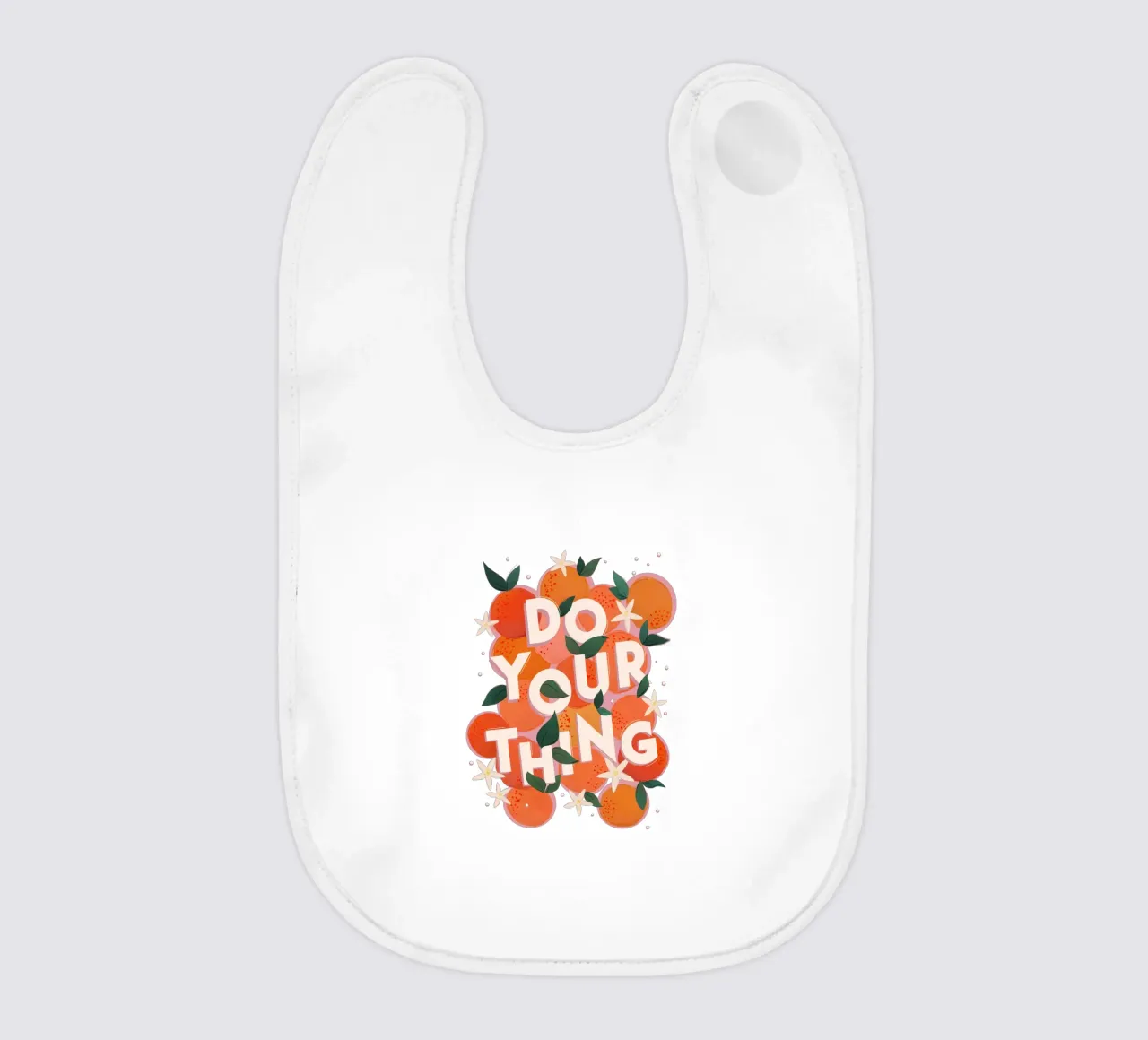 Do Your Thing Orange Citrus Motivational Art Print bavaglino da showmemars