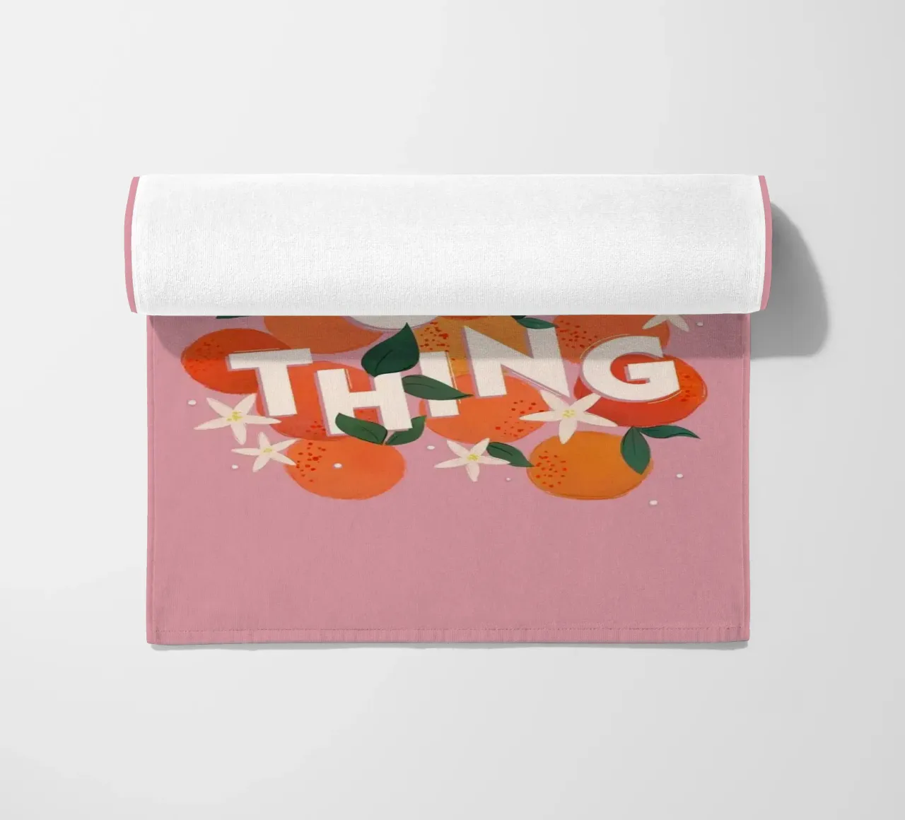 Do Your Thing Orange Citrus Motivational Art Print telo mare da showmemars