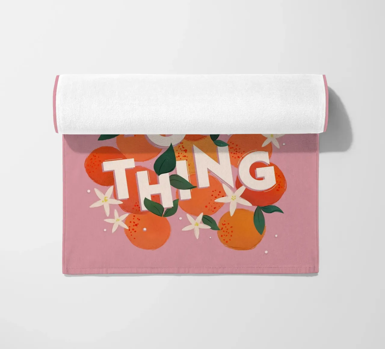 Do Your Thing Orange Citrus Motivational Art Print telo mare da showmemars