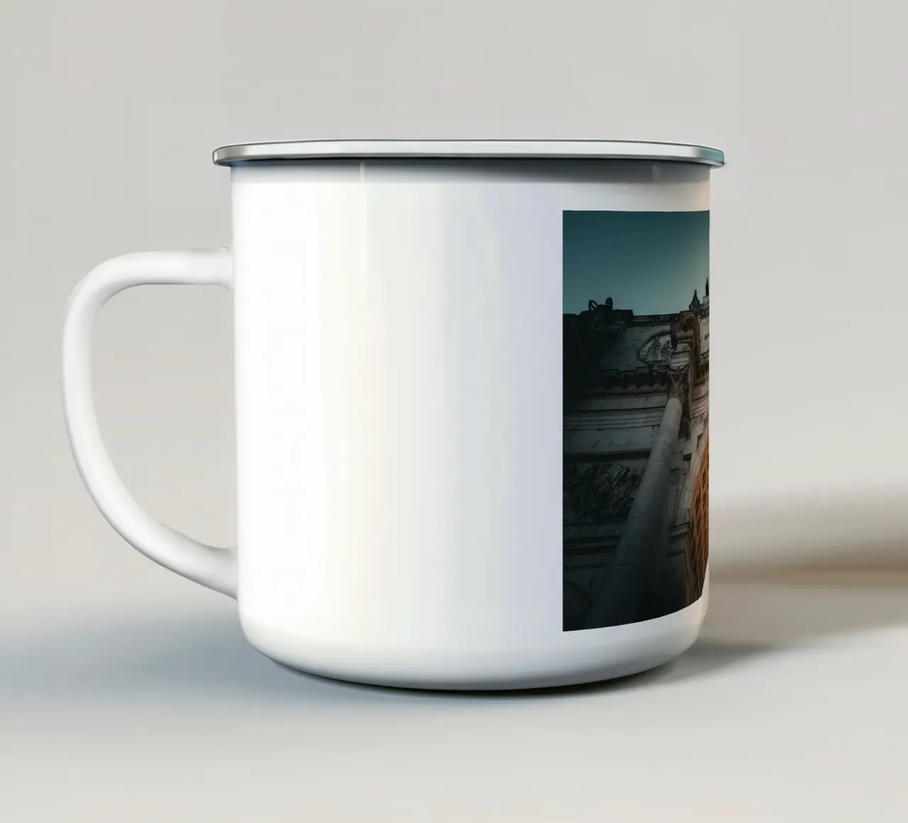 München Siegestor tazza in smalto da Flo Klein