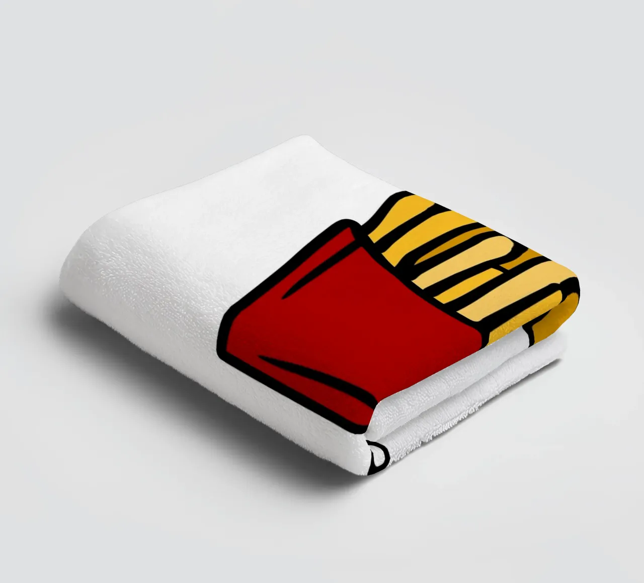 FRIES BEFORE GUYS asciugamano da bagno da LisaArtes