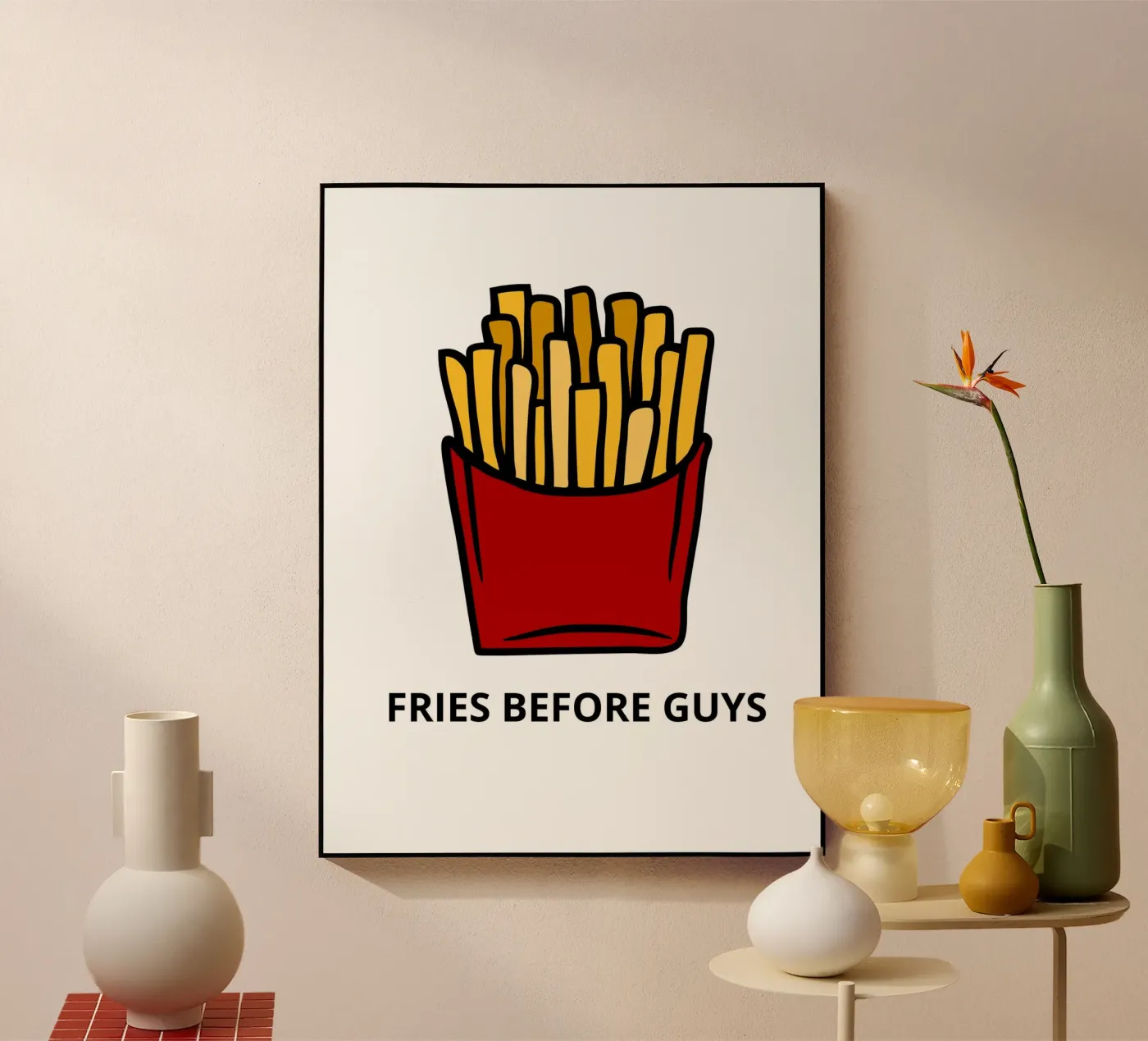 FRIES BEFORE GUYS Acryl-Glas von LisaArtes
