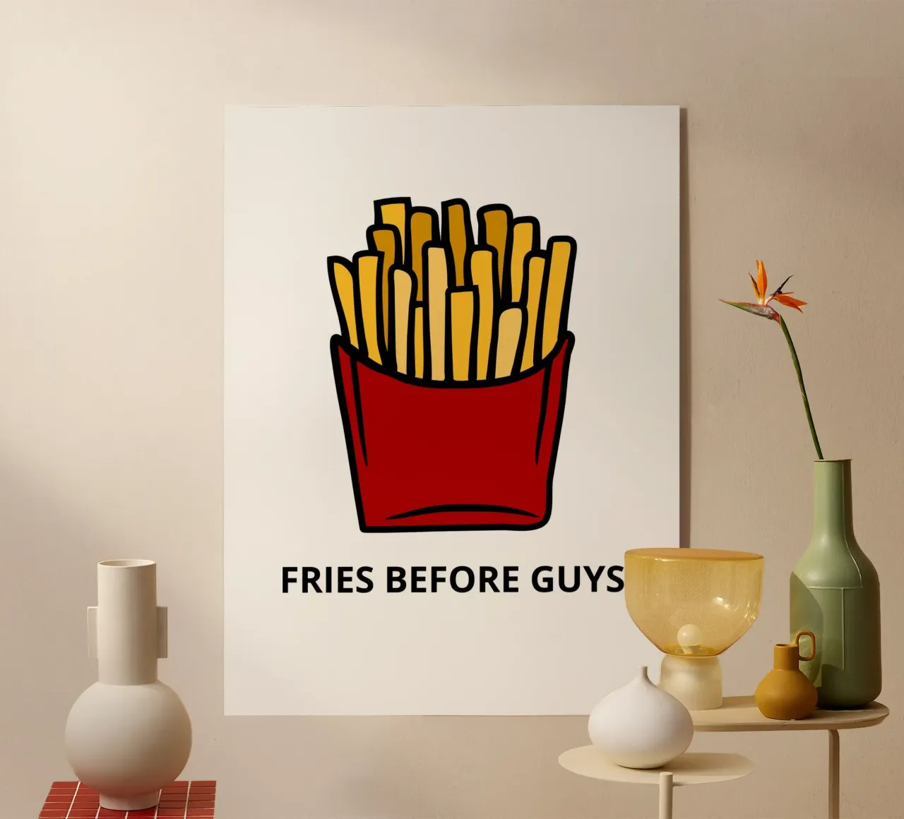 FRIES BEFORE GUYS plexiglass da LisaArtes