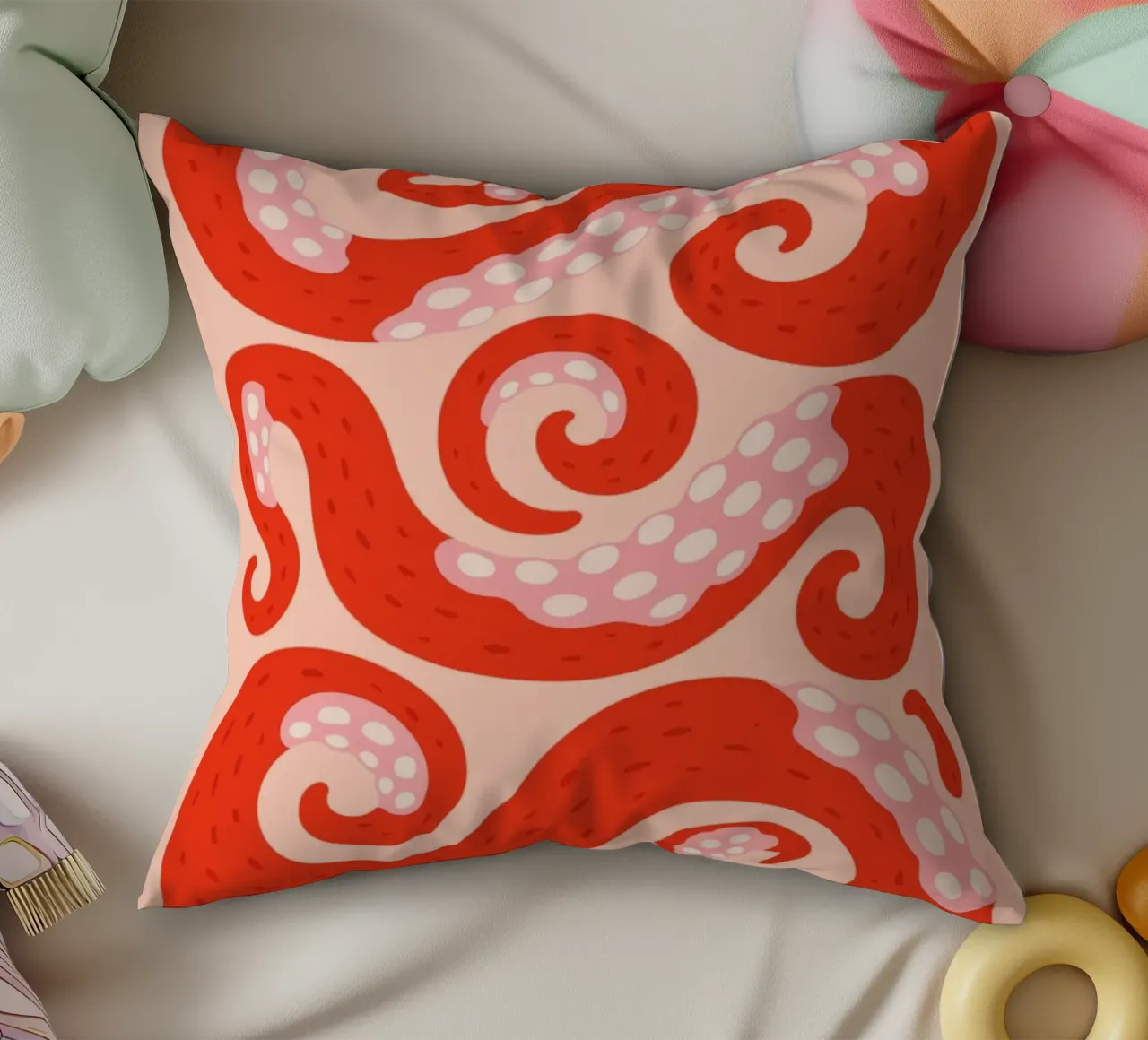 Tangled Tentacles – No. 05 cuscino da Studio Mooodz