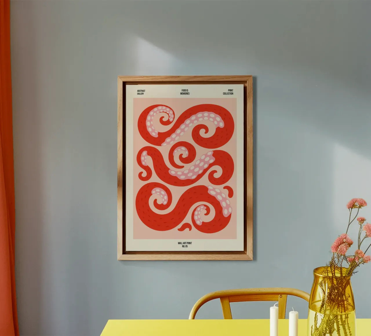 Tangled Tentacles – No. 05 alluminio dibond da Studio Mooodz