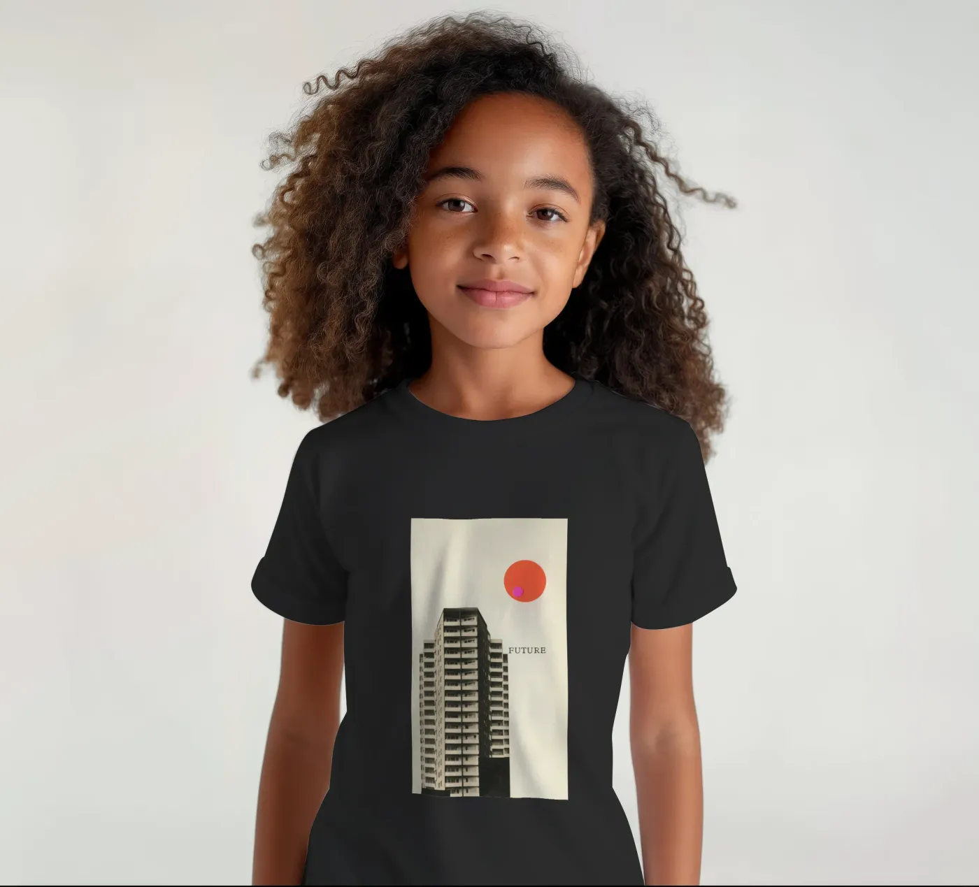 Toekomst kinder t-shirt van Cassia Beck Collage