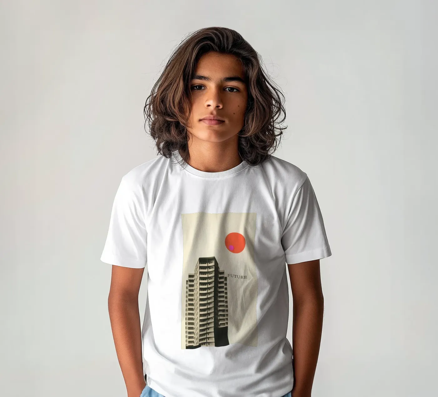 Toekomst kinder t-shirt van Cassia Beck Collage