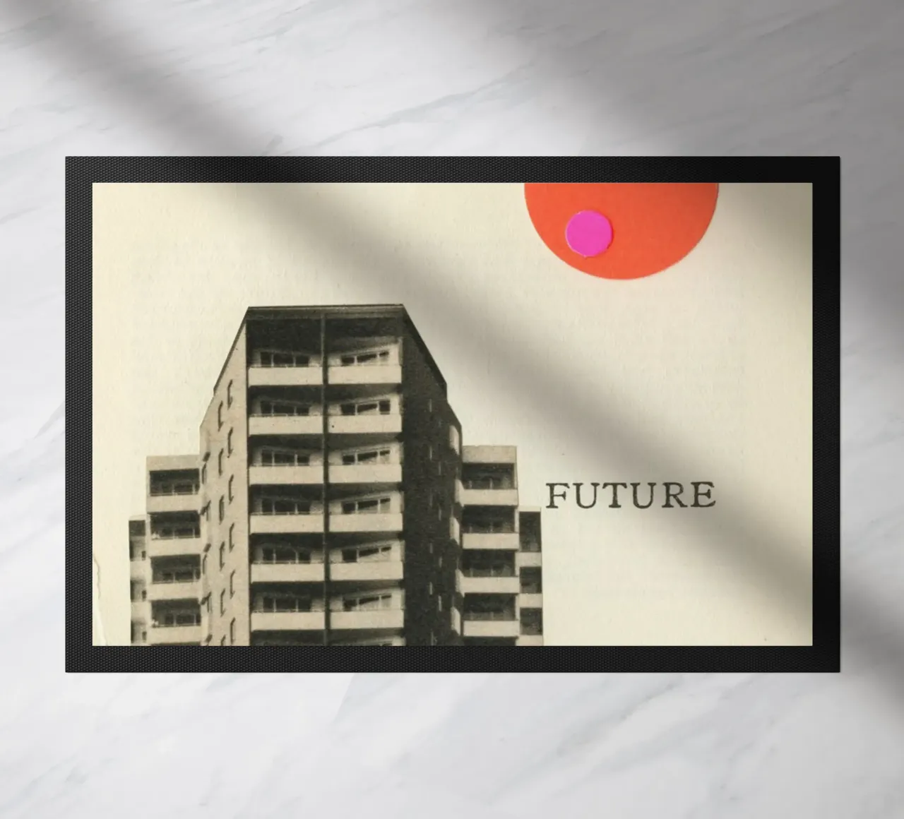 Future doormat by Cassia Beck Collage