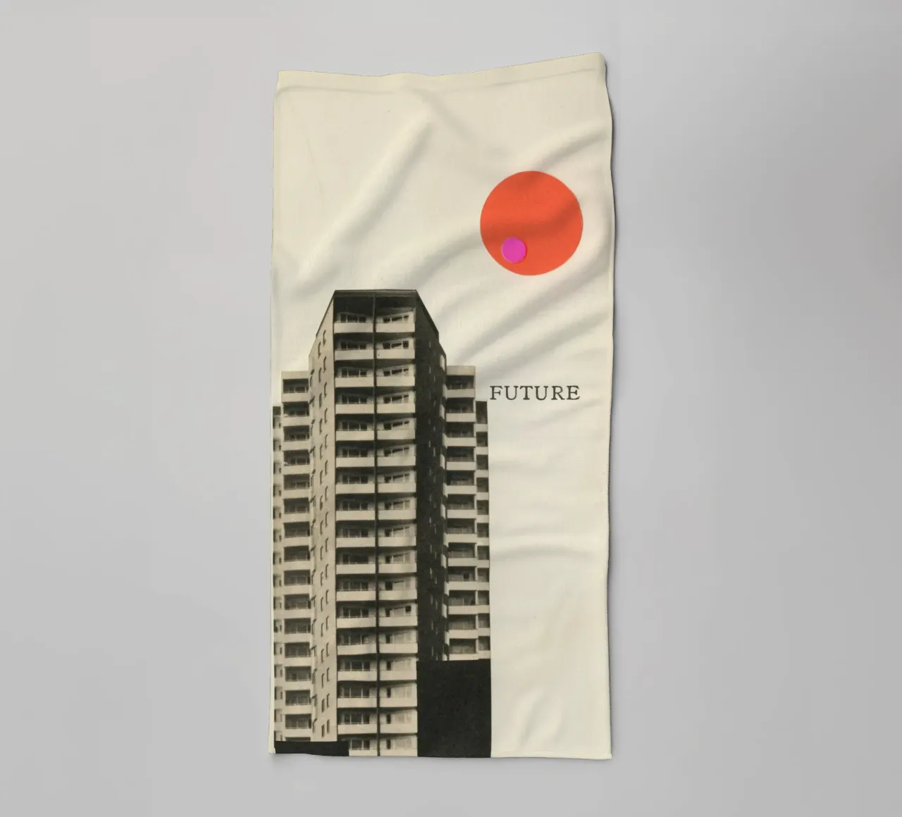 Future towel by Cassia Beck Collage