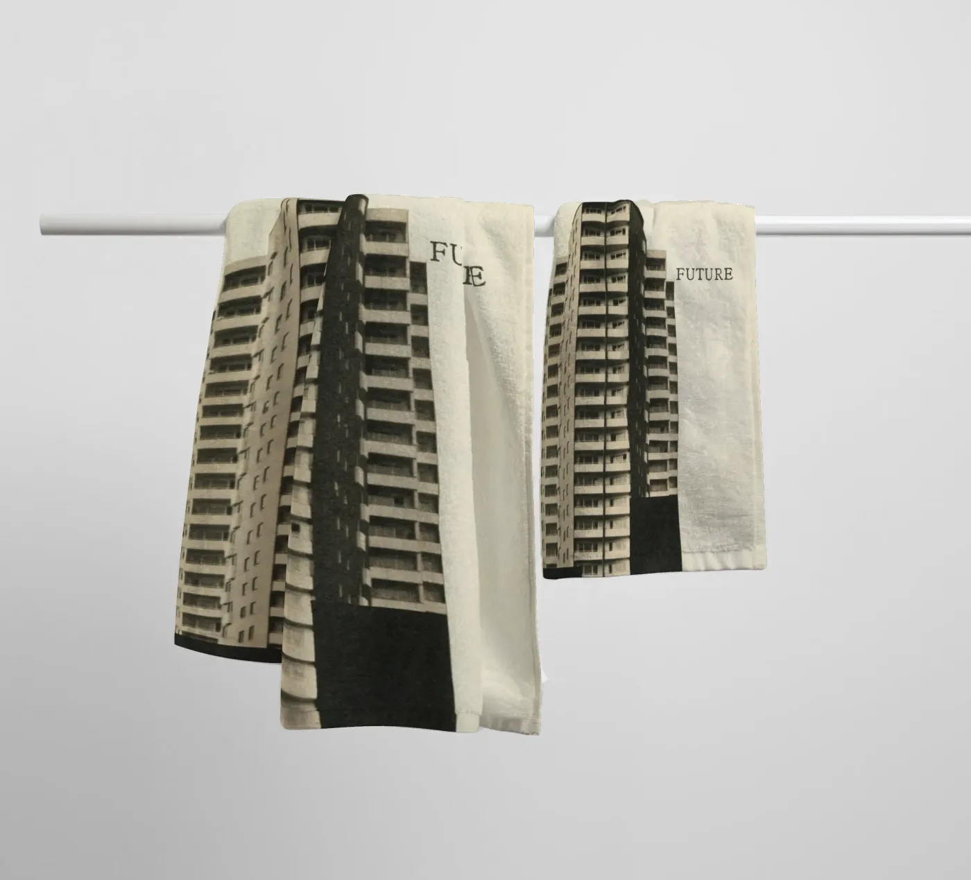 Future Handtuch von Cassia Beck Collage