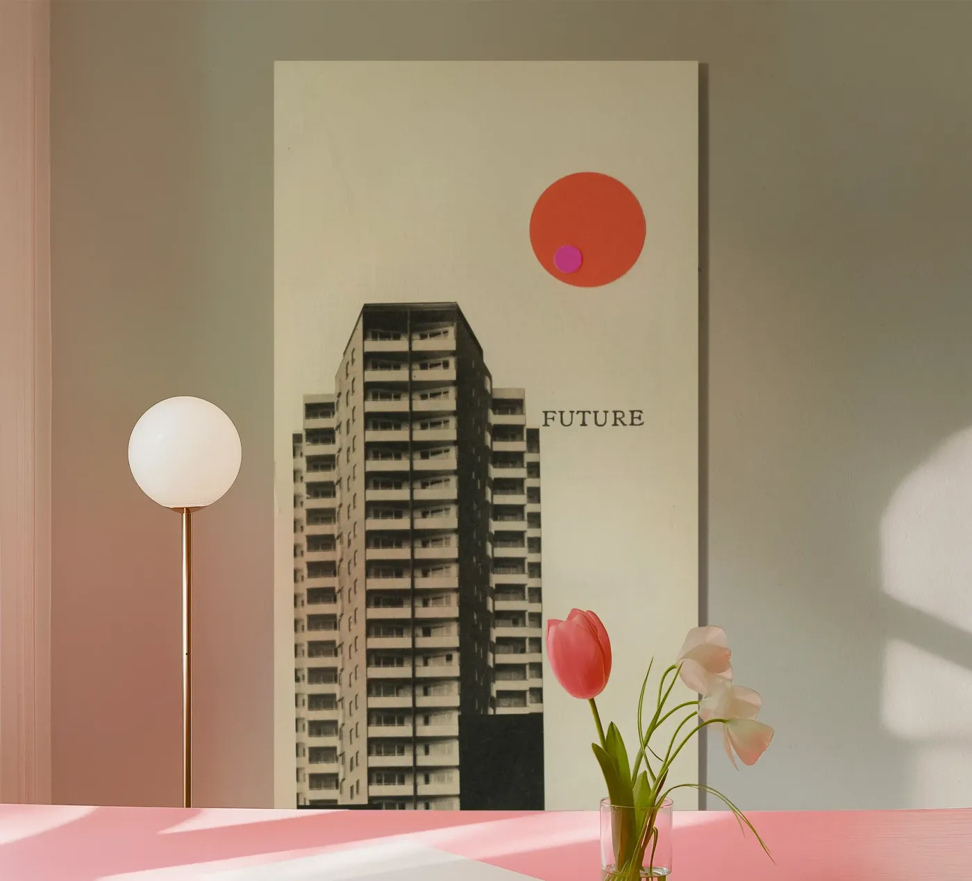 Future acrylic glass by Cassia Beck Collage
