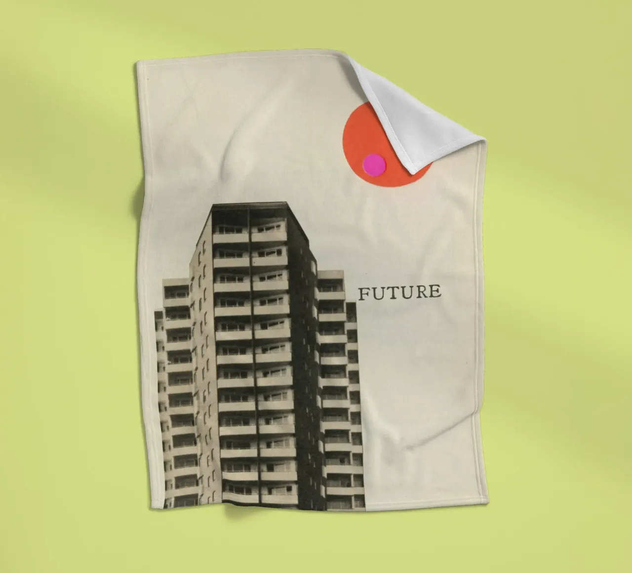 Future fleece blanket by Cassia Beck Collage