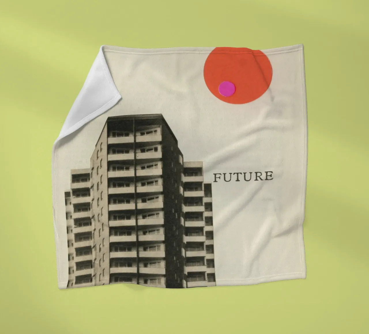 Future fleece blanket by Cassia Beck Collage