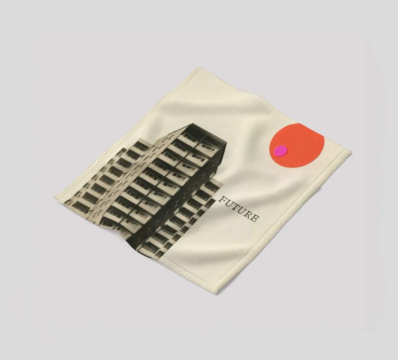 Future fleece blanket by Cassia Beck Collage