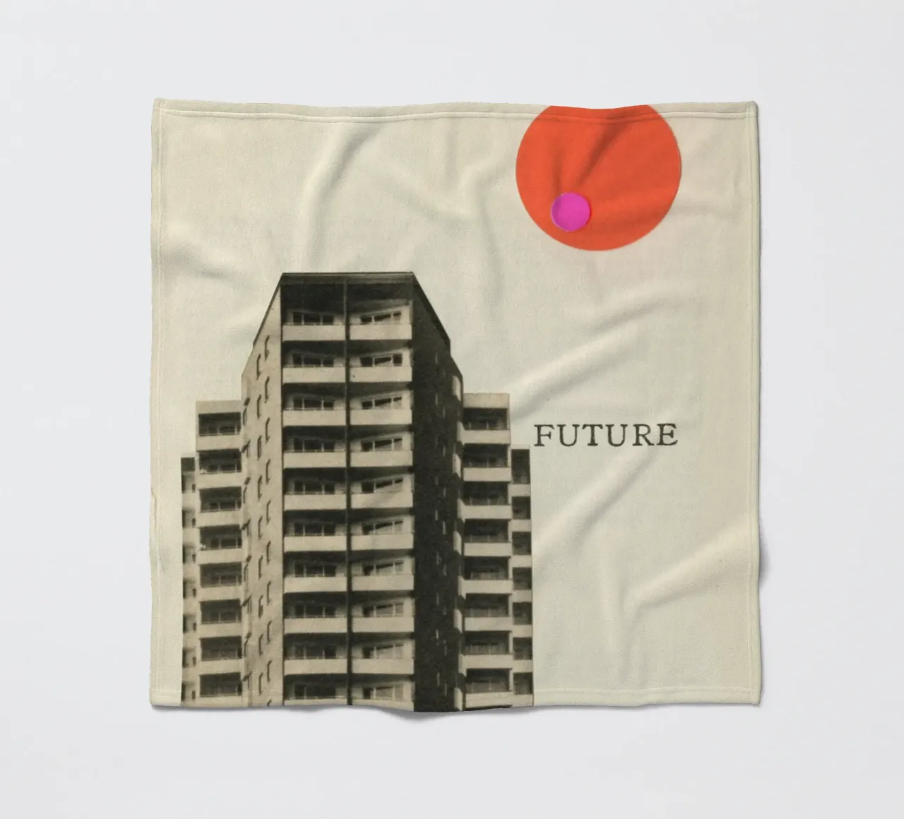 Future fleece blanket by Cassia Beck Collage