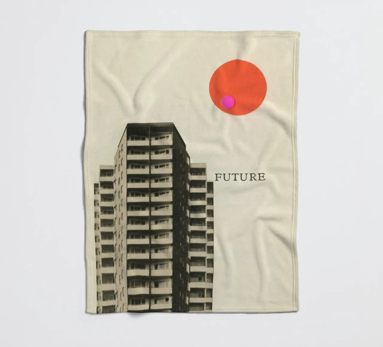 Future fleece blanket by Cassia Beck Collage