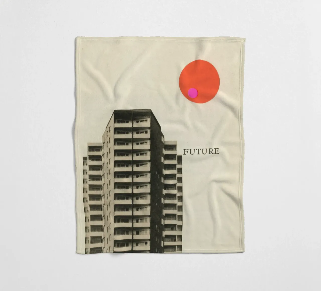 Future fleece blanket by Cassia Beck Collage