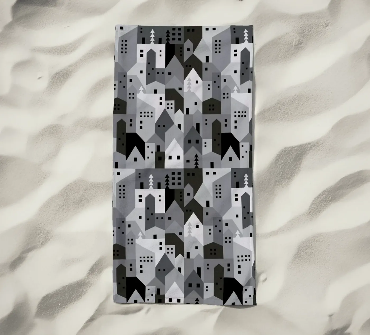 Winter Town telo mare da The Wall Shop