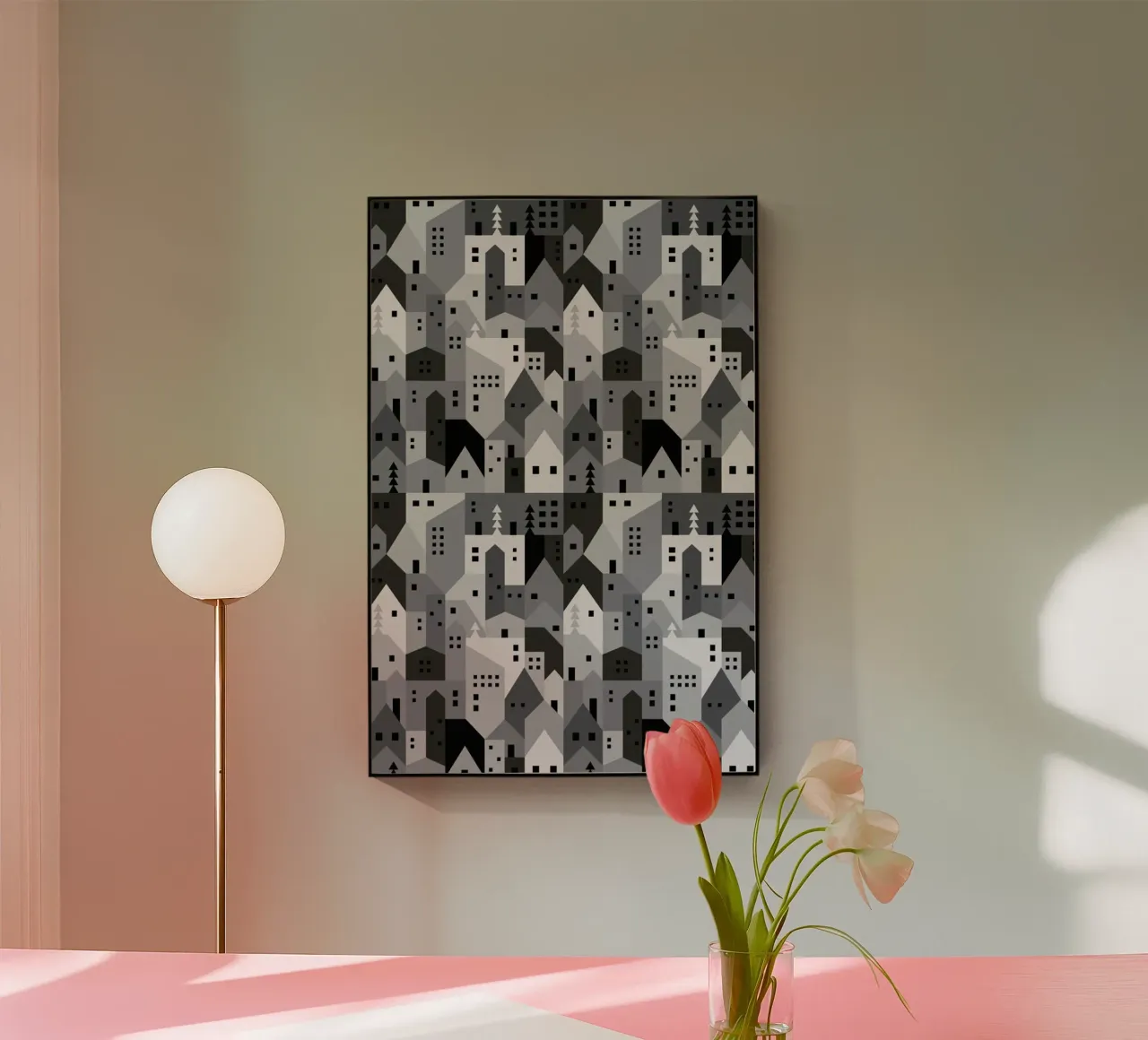 Winter Town plexiglass da The Wall Shop