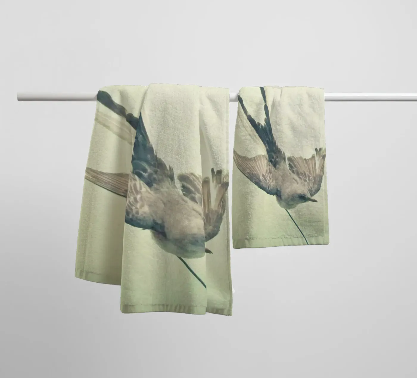 Bird study #1 towel by Cassia Beck Photography