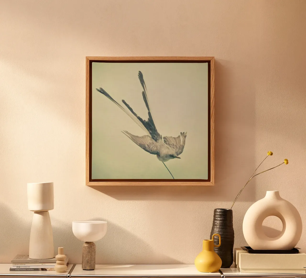 Studio degli uccelli #1 tela con Cornice a cassetta da Cassia Beck Photography