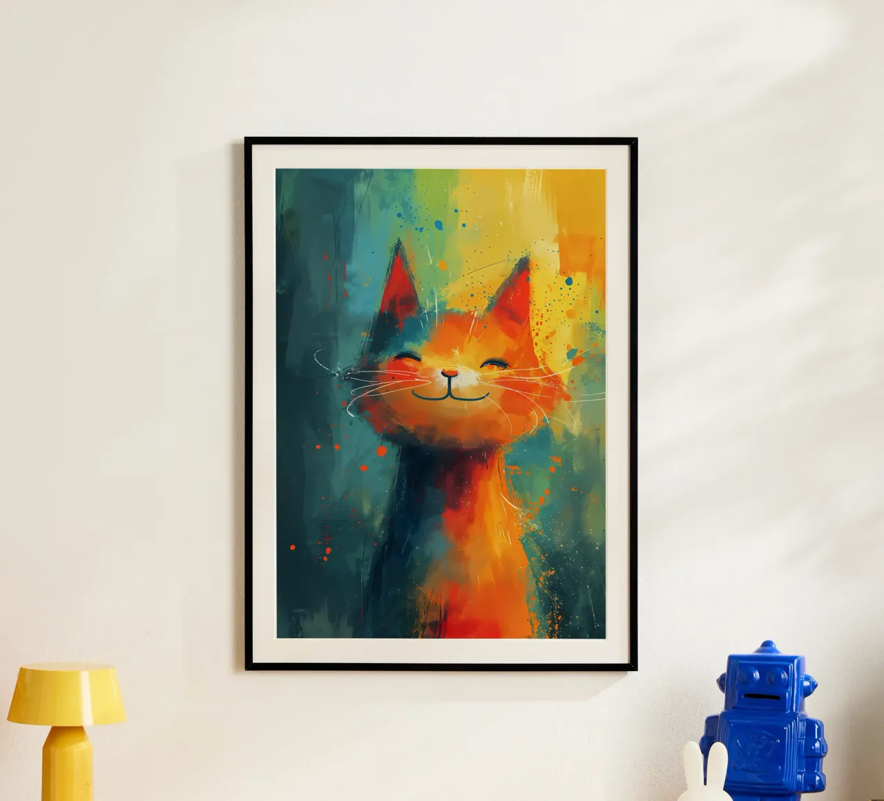 Abstract Feline Art - Joy in Color hahnemühle by Manh beo