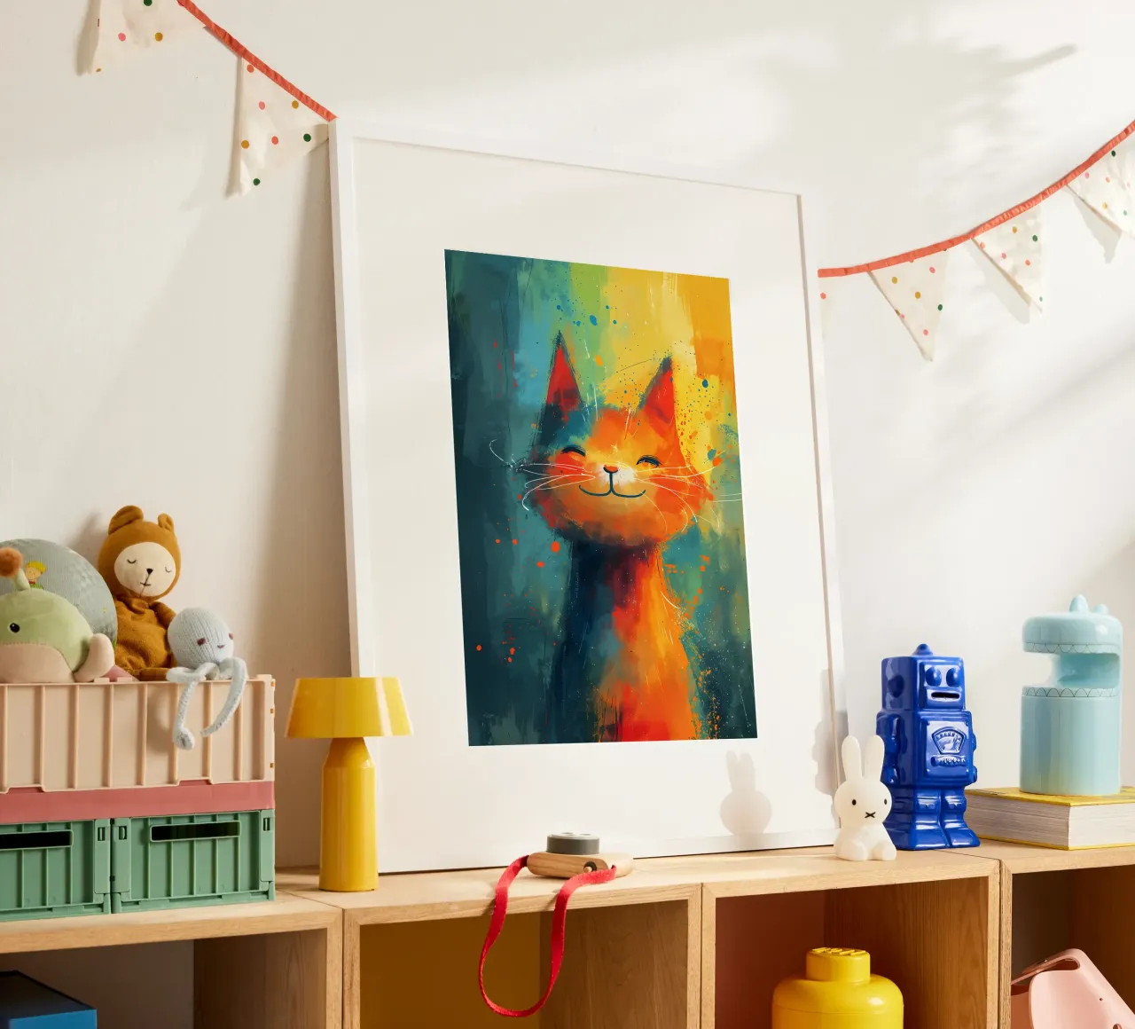 Abstract Feline Art - Joy in Color hahnemühle by Manh beo