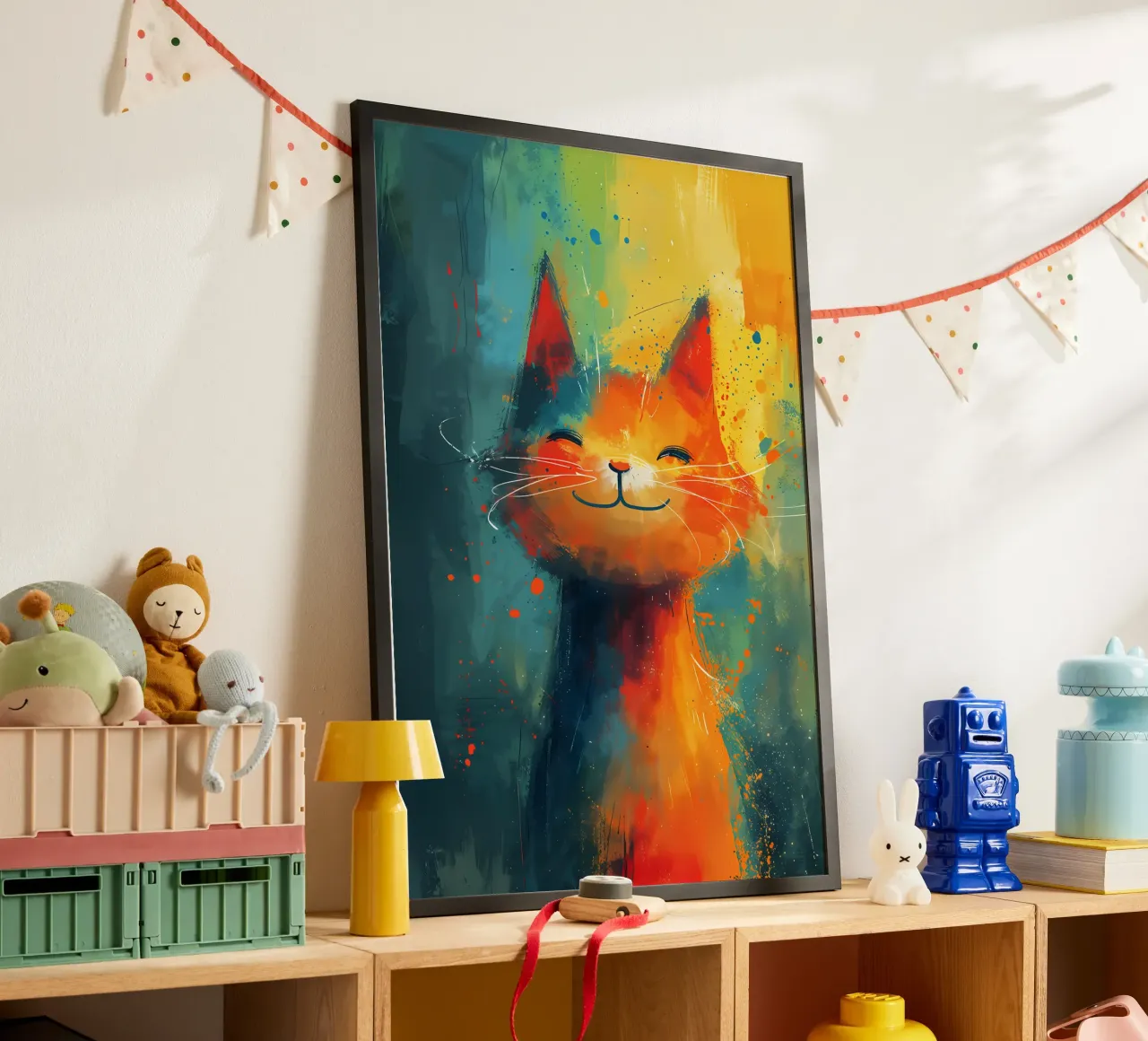 Abstract Feline Art - Joy in Color hahnemühle by Manh beo