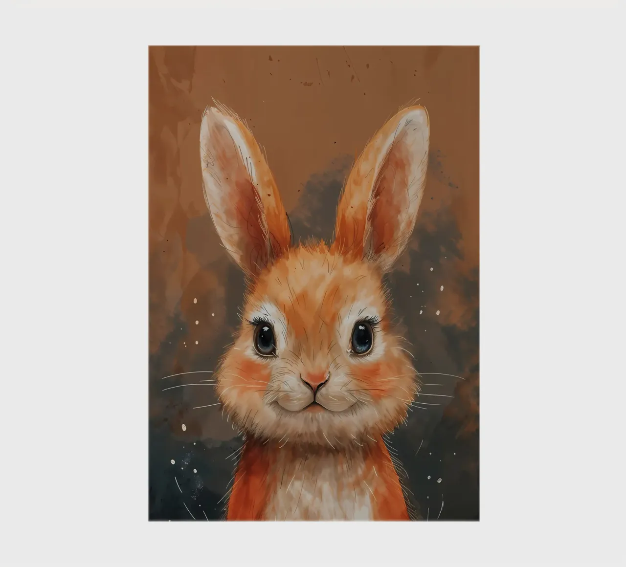 Auburn Bunny Charm_ Joy in Watercolor notebook by Manh beo
