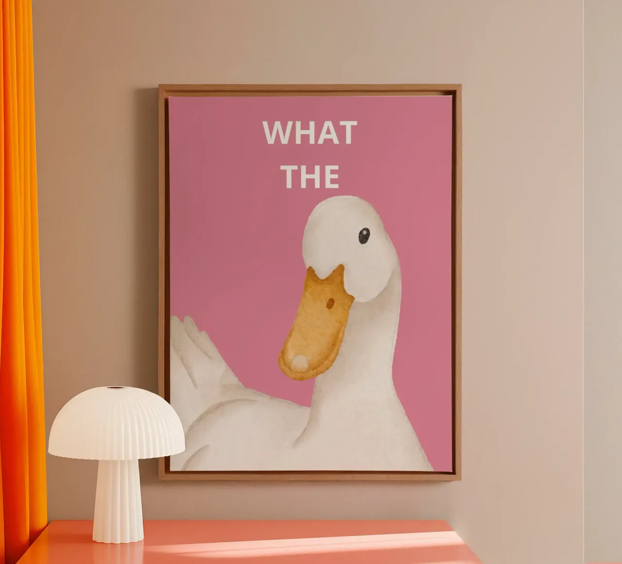 WHAT THE tela con Cornice a cassetta da LisaArtes