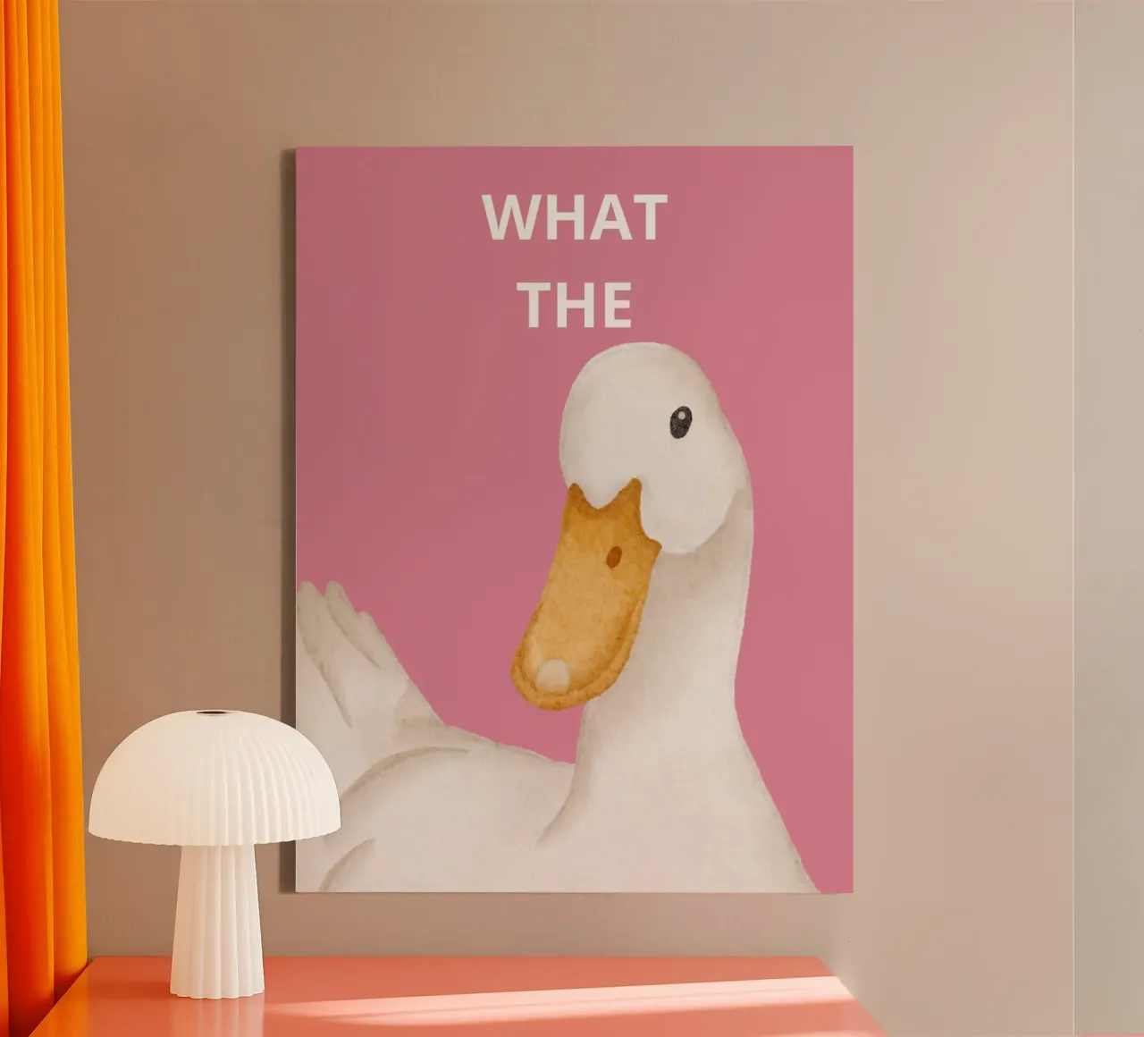 WHAT THE tela con Cornice a cassetta da LisaArtes