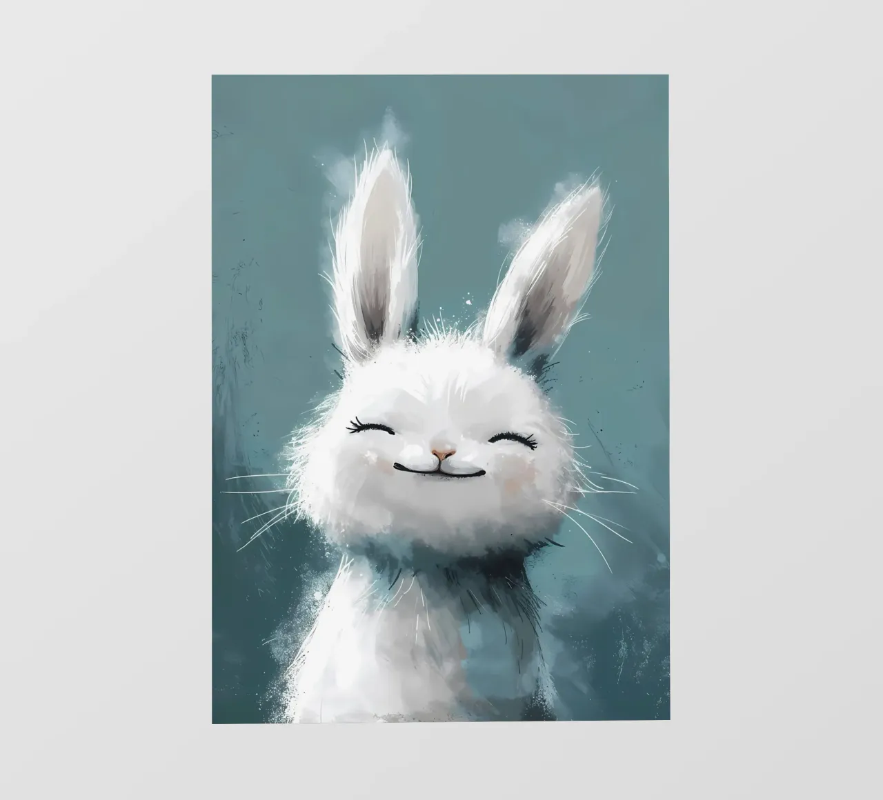 Blissful Bunny_ Sorrisi sereni in colori pastello telo in pvc da Manh beo