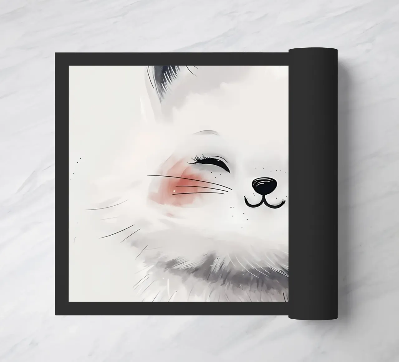 Sorriso felino beato zerbino da Manh beo