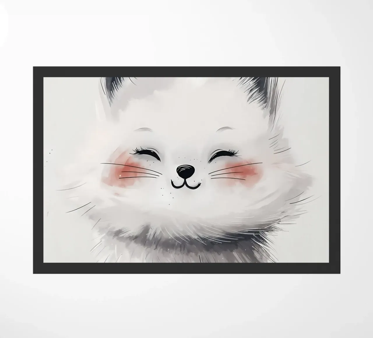 Sorriso felino beato zerbino da Manh beo
