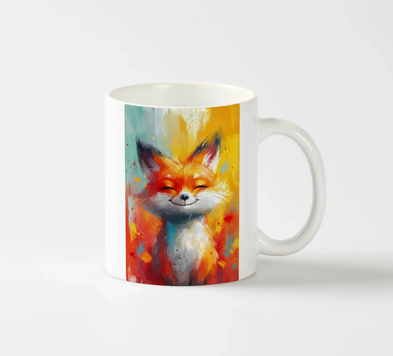 Grintoso ghigno di volpe tazza in ceramica da Manh beo