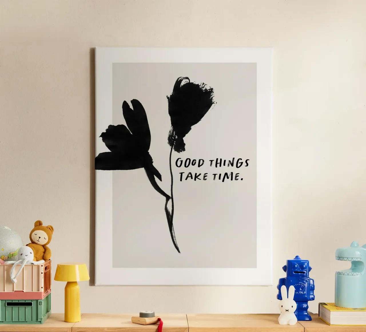 Golden Mantras No 14 canvas met Baklijst van treechild