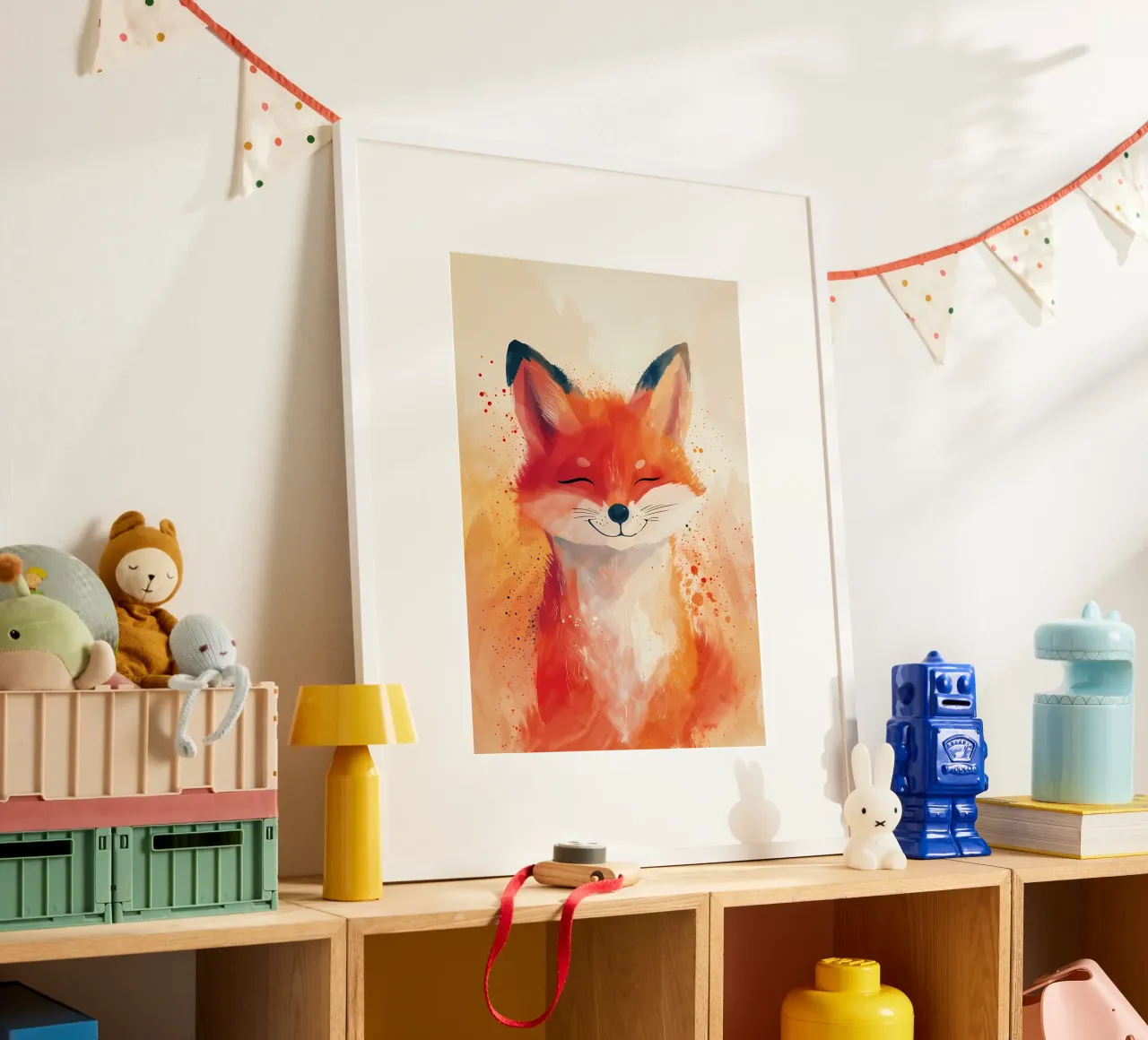 Glückseliges Fuchsgrinsen Hahnemühle von Manh beo