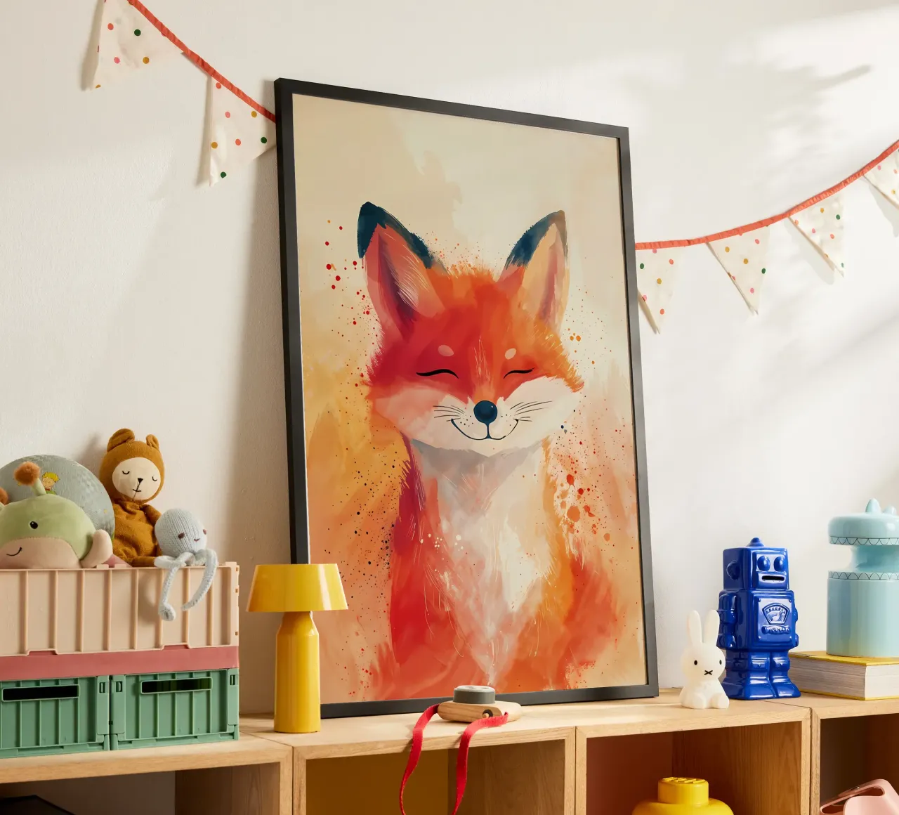 Glückseliges Fuchsgrinsen Hahnemühle von Manh beo