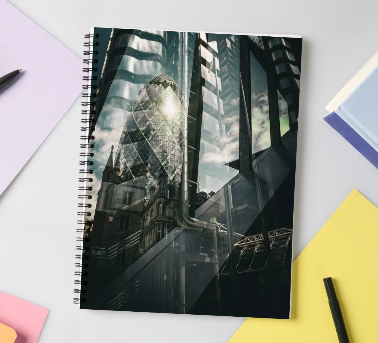 London spiral notebook by Flo Klein