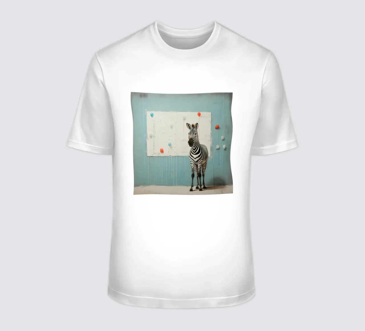 Zebra minimale 4 t-shirt da Minimal Animal Art