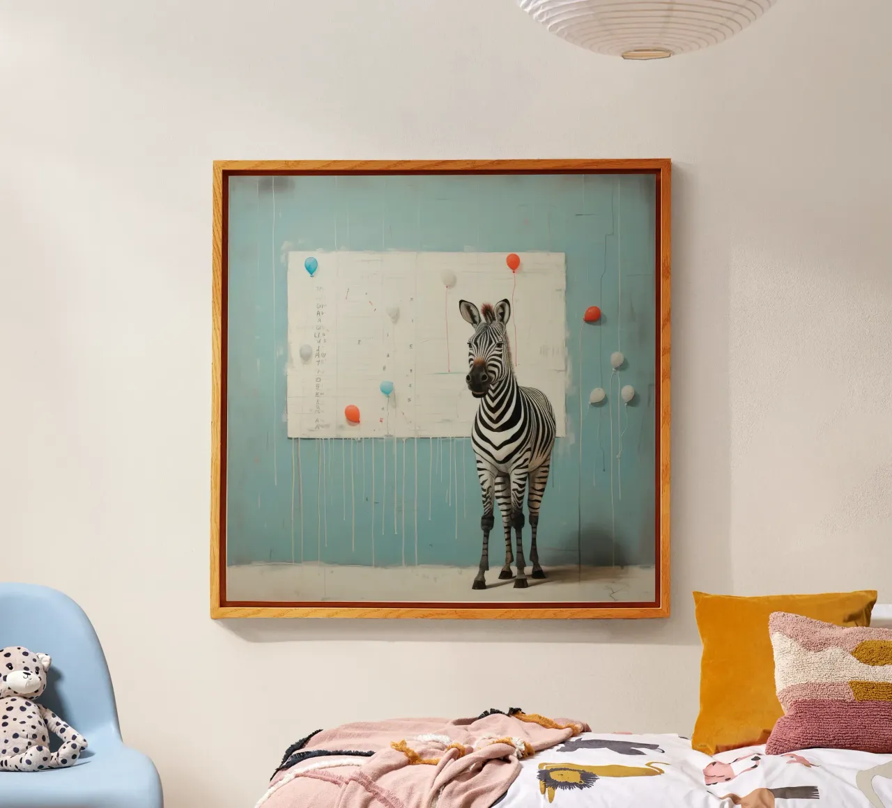 Zebra minimale 4 plexiglass da Minimal Animal Art