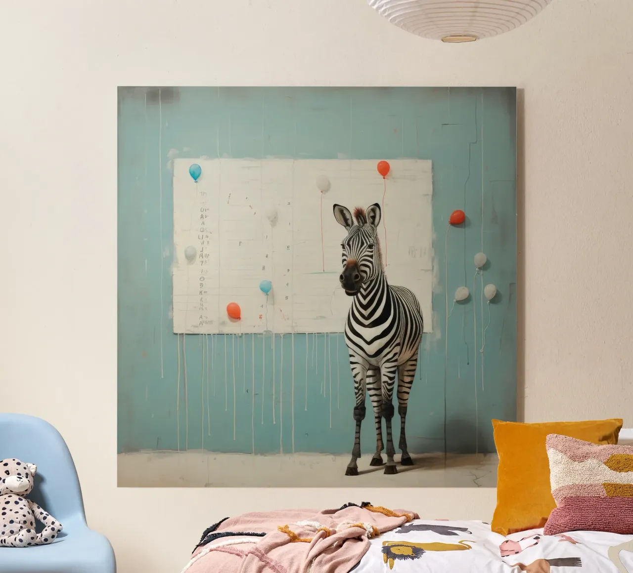 Zebra minimale 4 plexiglass da Minimal Animal Art