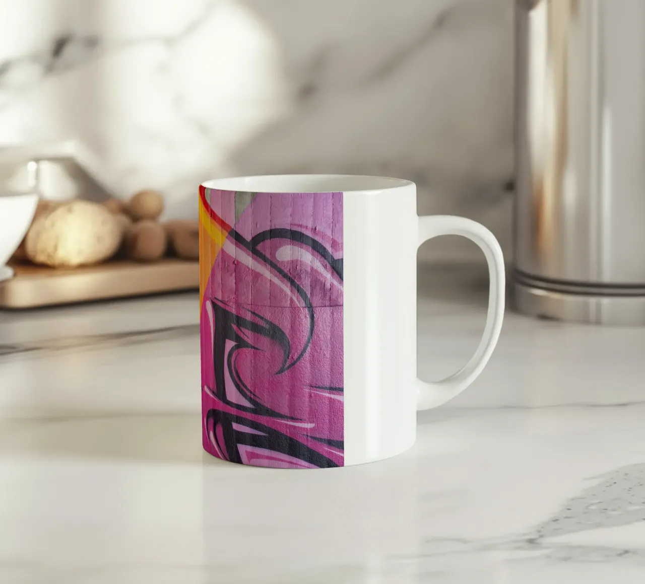 Graffiti tazza in ceramica da Flo Klein