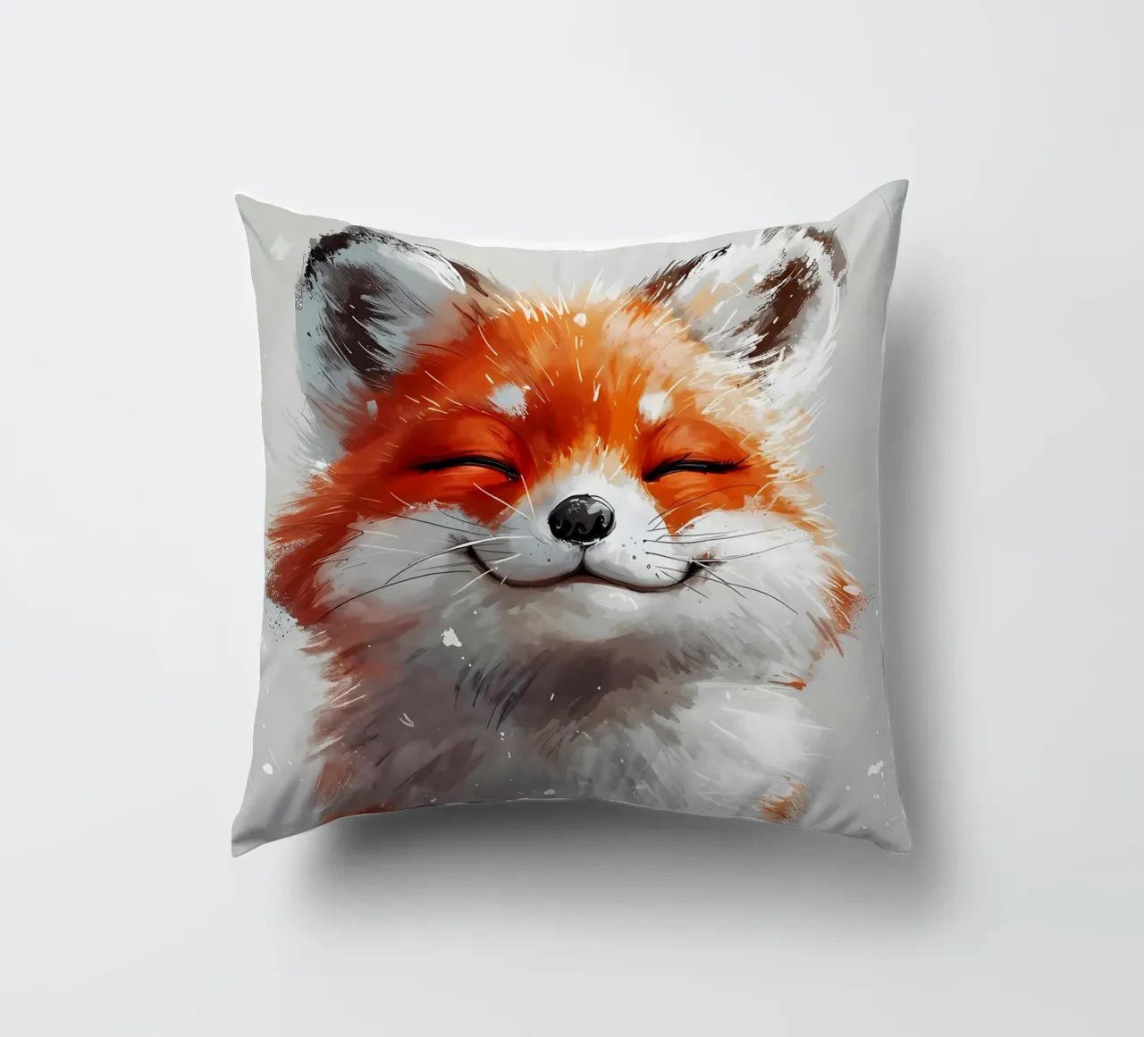 Sourire de renard béat coussin de Manh beo