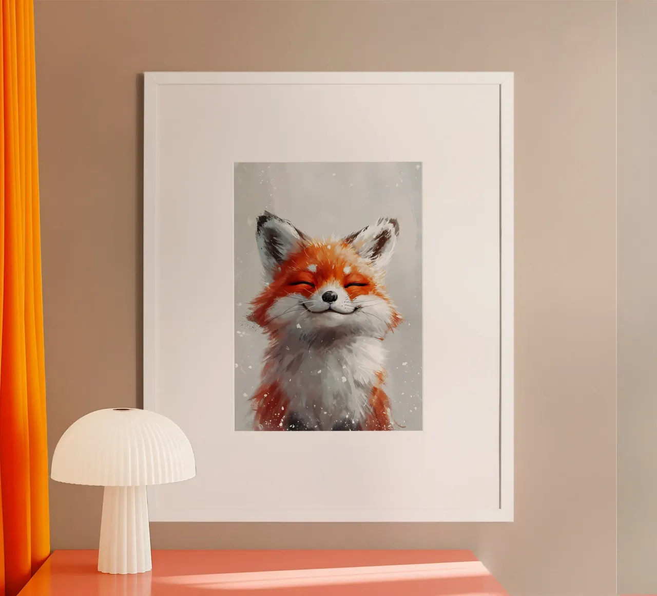 Sourire de renard béat poster de Manh beo