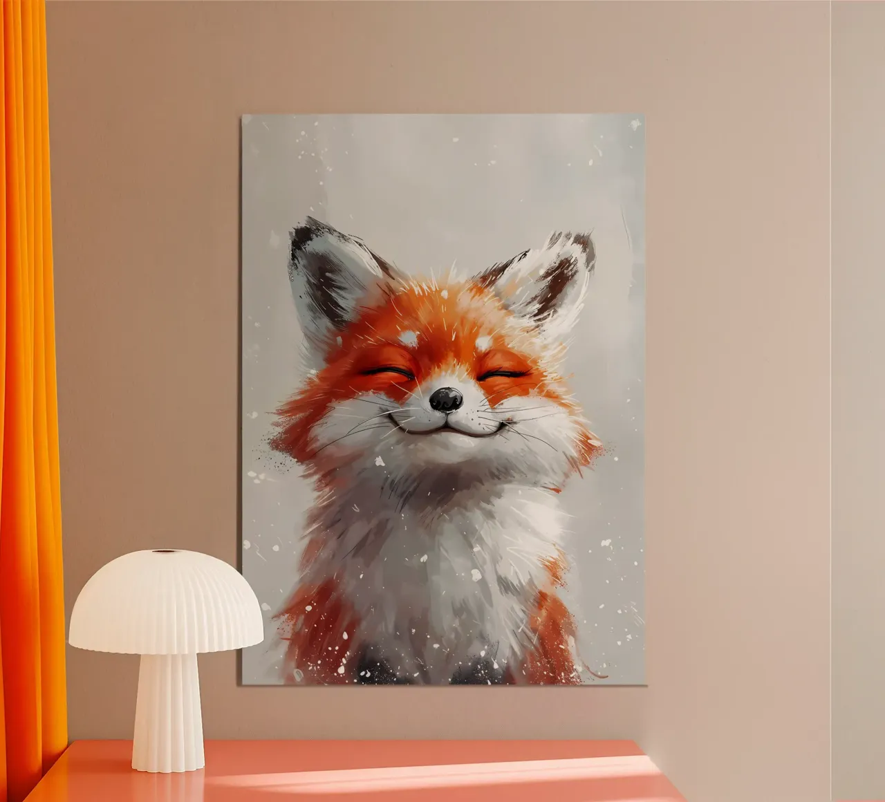 Sourire de renard béat poster de Manh beo